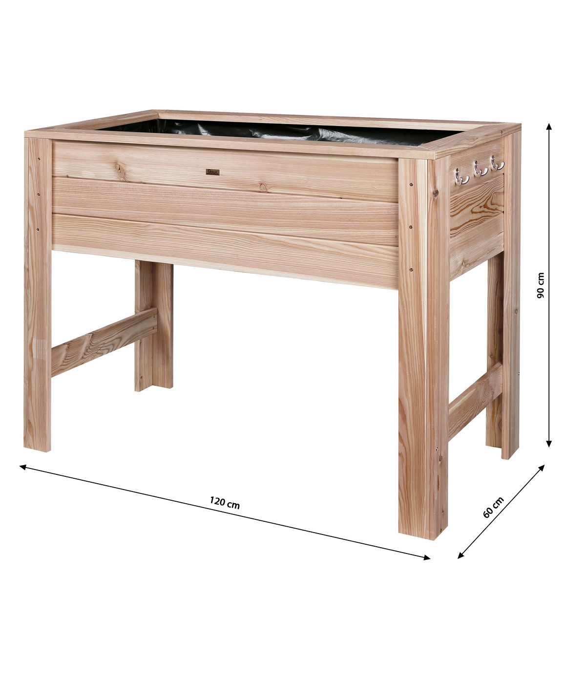 Golla Balkonhochbeet Lärche, ca. B120/H90/T60 cm Dehner