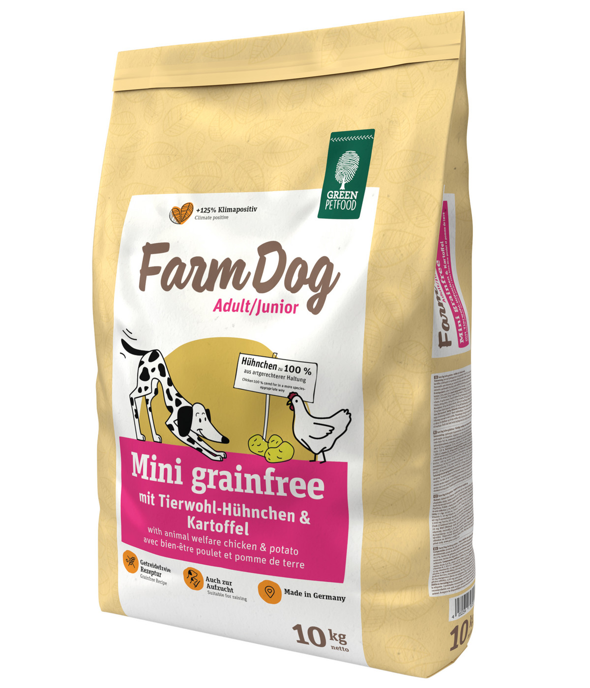 GREEN PETFOOD Trockenfutter für Hunde FarmDog Mini grainfree Adult