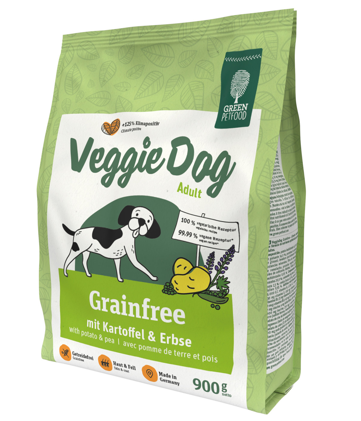 GREEN PETFOOD Trockenfutter für Hunde VeggieDog Grainfree Adult
