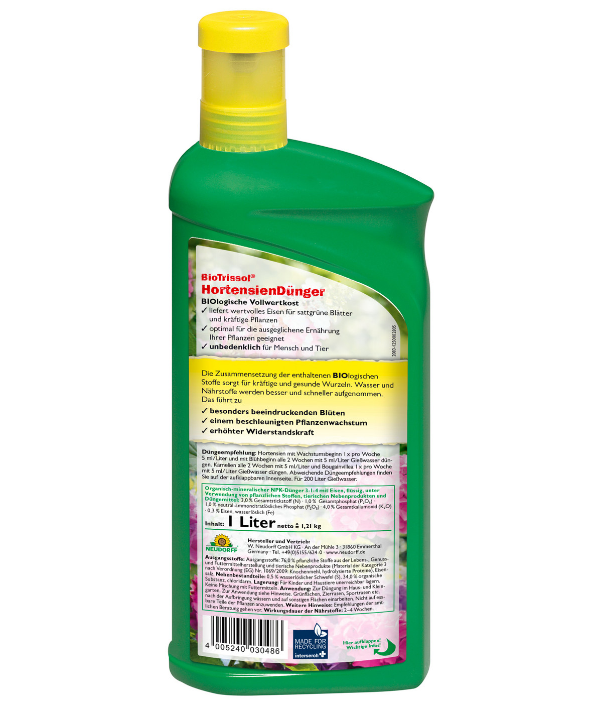 Neudorff® BioTrissol® HortensienDünger, flüssig, 1 l Dehner