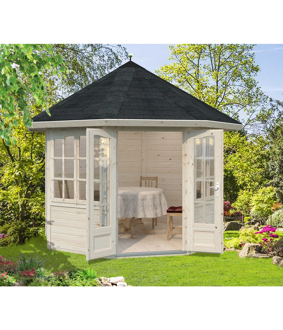 Palmako Pavillon Veronica 2, ca. B359/H310/T359 cm Dehner