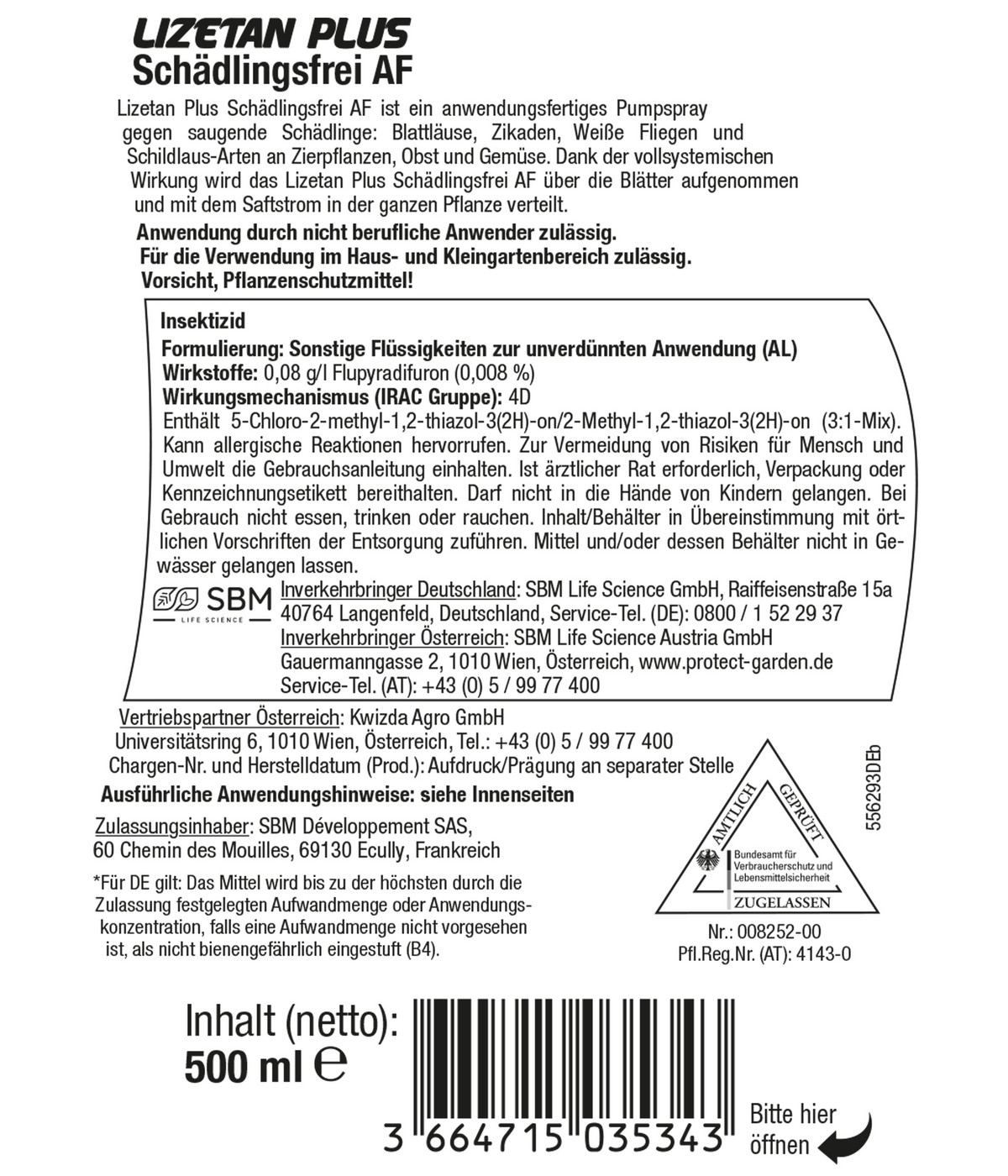 PROTECT GARDEN Lizetan Plus Schädlingsfrei AF, 500 ml | Dehner