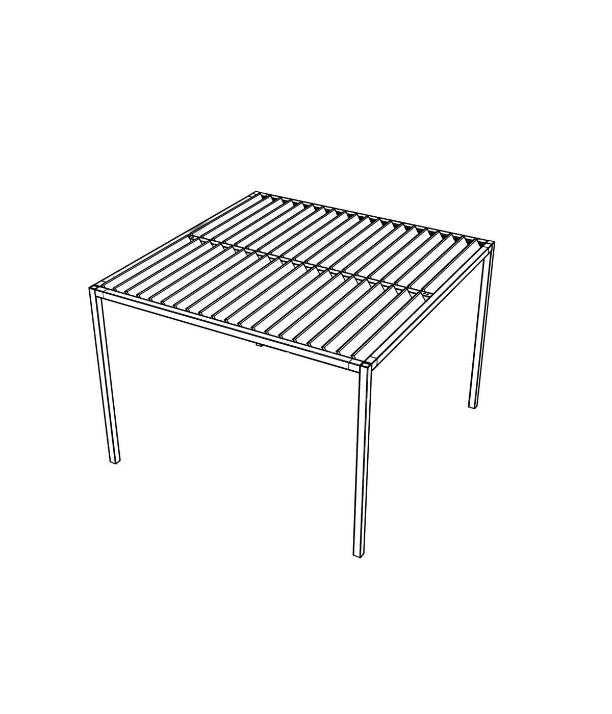 Siena Garden Schattenmanufaktur® Pergola Basis Vivera, ca. B320/H220