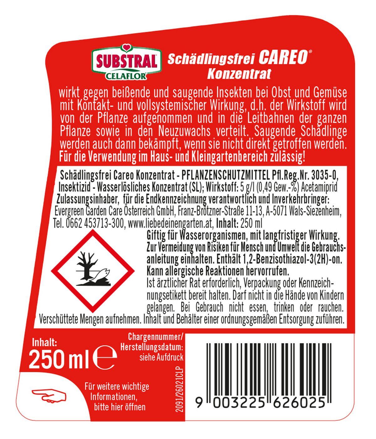 Substral® Celaflor® Schädlingsfrei Careo® Konzentrat, flüssig, 250 ml