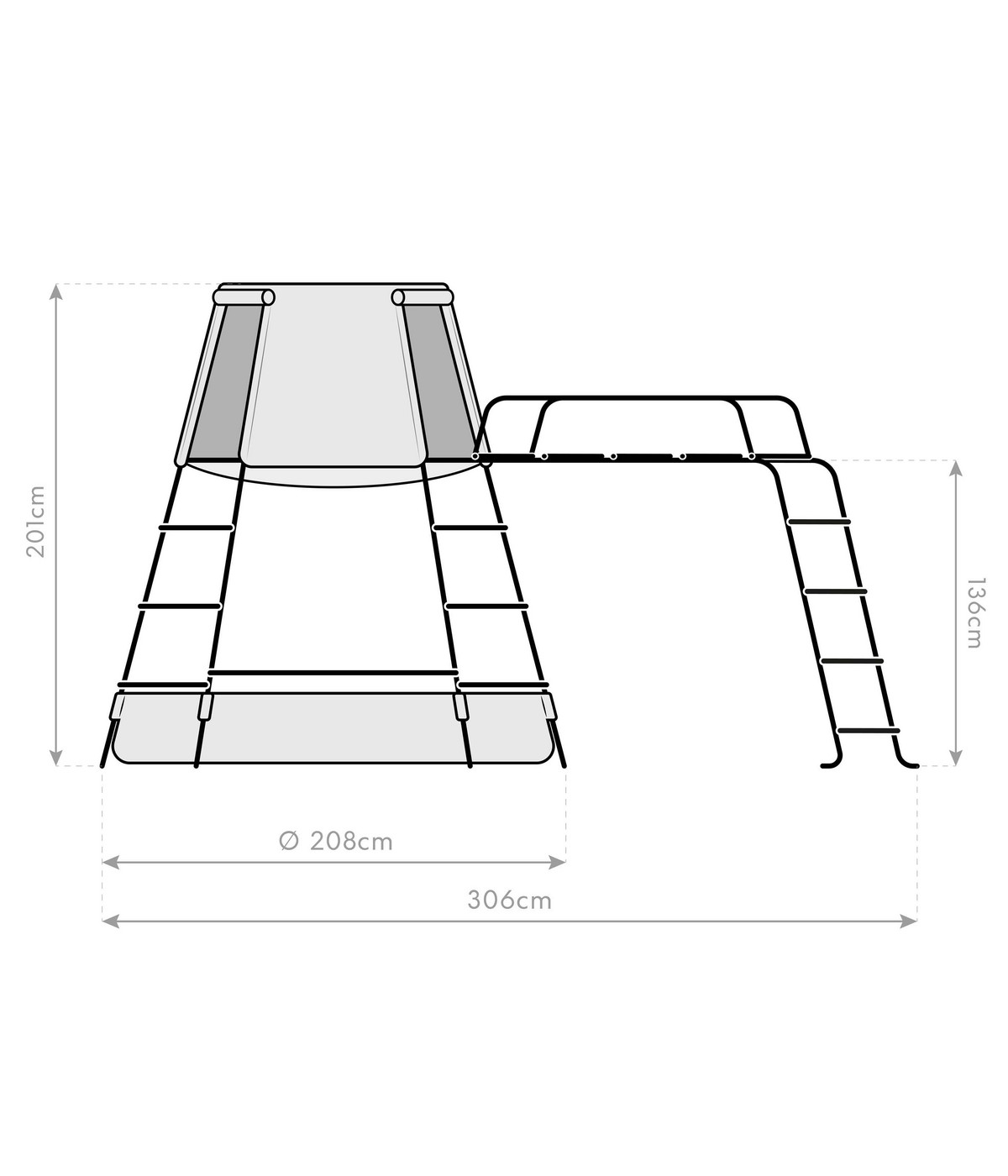 TP Toys Spielturm Explorer, ca. B208/H201/T306 cm Dehner