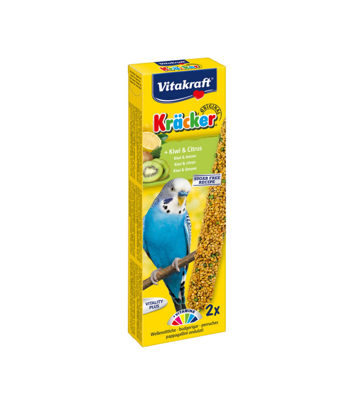 Vitakraft® Vogelsnack Kräcker®, Kiwi & Citrus für Wellensittiche Dehner