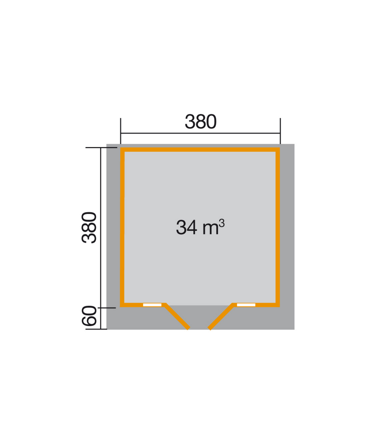 Weka Weekendhaus 137 Gr. 2, Ca. B460/H265/T454 Cm | Dehner