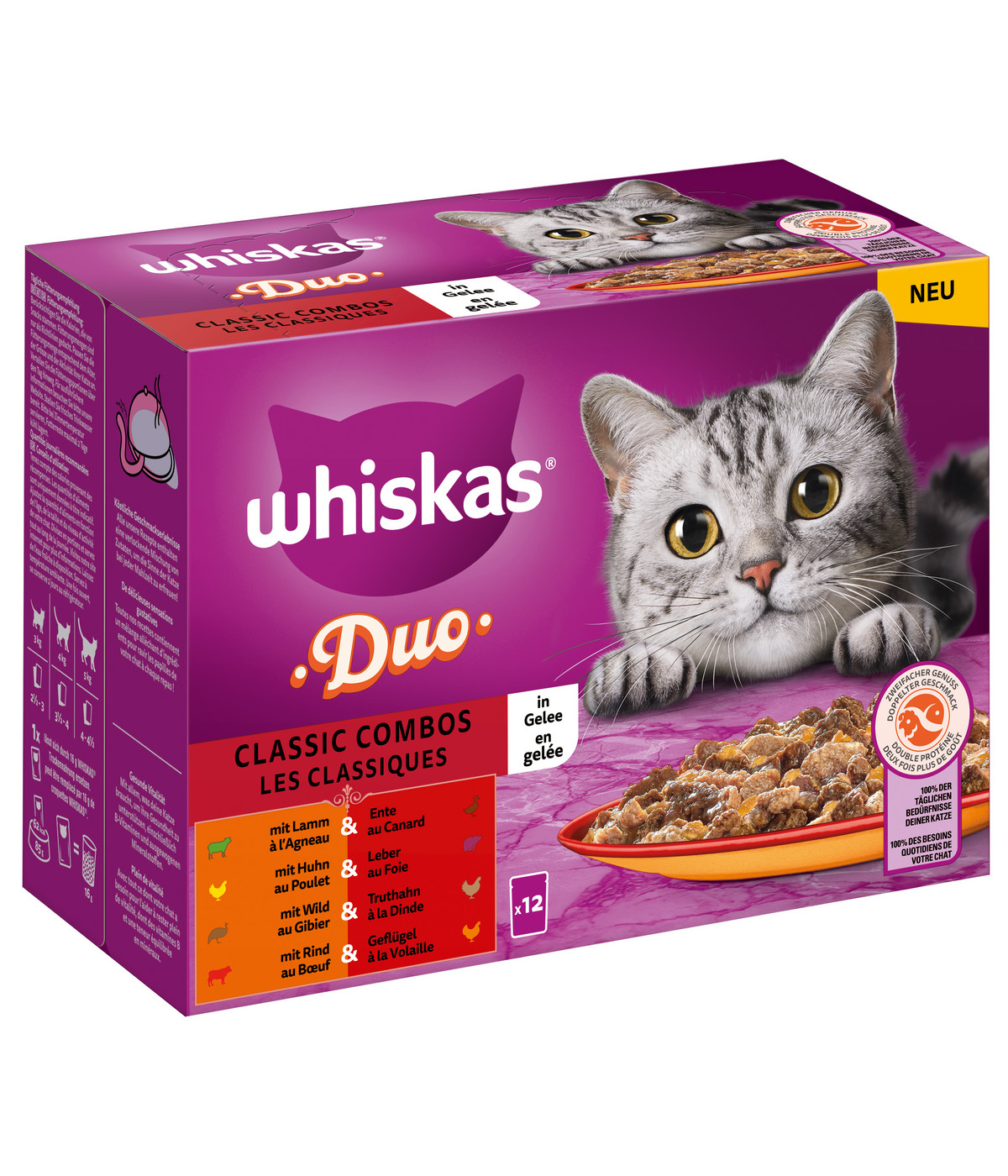 Whiskas® Nassfutter für Katzen Multipack Duo Classic Combos in Sauce