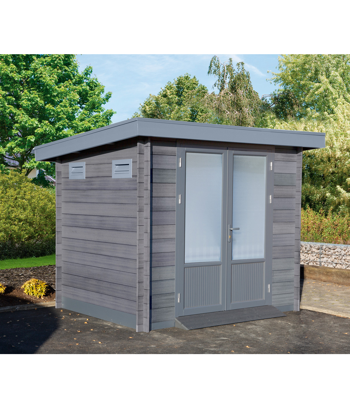 Wolff Finnhaus Gartenhaus WPCTrend B, ca. B280/H222/T240 cm Dehner